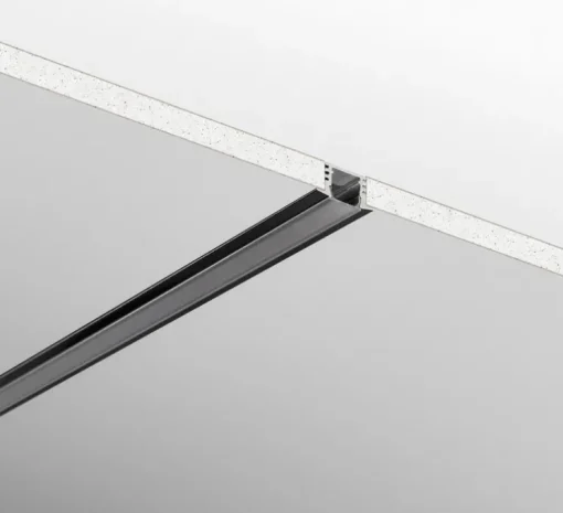 Profilé, Berlino, noir, L200cm, H1,2cm - Nedgis