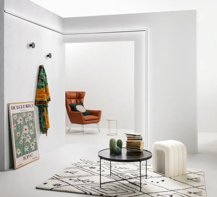 Profilé, Linea, noir, IP67, L200cm, H1,46cm - Nedgis