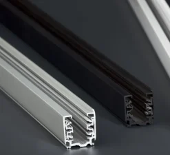 Rail, 220v, noir pour projecteur 100cm, + bouchon de fermeture + source d'alimentation, P3.2cm, L100cm - FARO