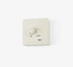Régulateur de mur pour ventilateur, Fraser M, blanc, L9cm, H9cm - Faro