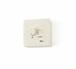 Régulateur de mur pour ventilateur, Fraser M, blanc, L9cm, H9cm - Faro