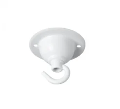 Rosace avec crochet, ceilingcup.020, blanc, Ø6,5cm, H5,5cm - Zangra
