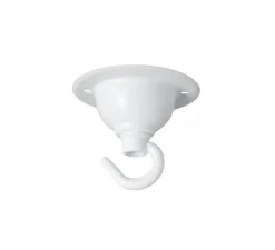 Rosace avec crochet, ceilingcup.020, blanc, Ø6,5cm, H5,5cm - Zangra