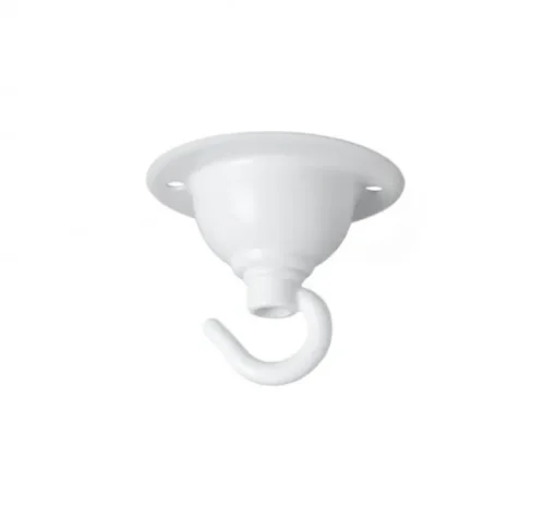 Rosace avec crochet, ceilingcup.020, blanc, Ø6,5cm, H5,5cm - Zangra