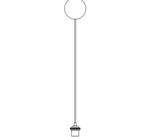 Accessoires*Umage Rosace, Canopy Cannonball, , Ø12cm, Hcm - blanc