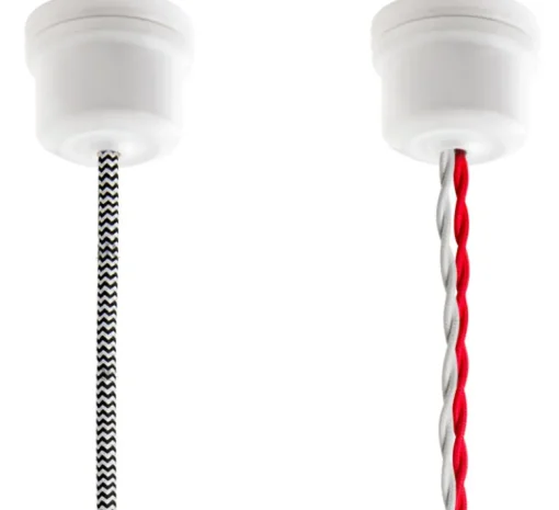 Rosace & Câble*Zangra Rosace, ceilingcup.003, , Ø6cm, H5cm - Studio blanc