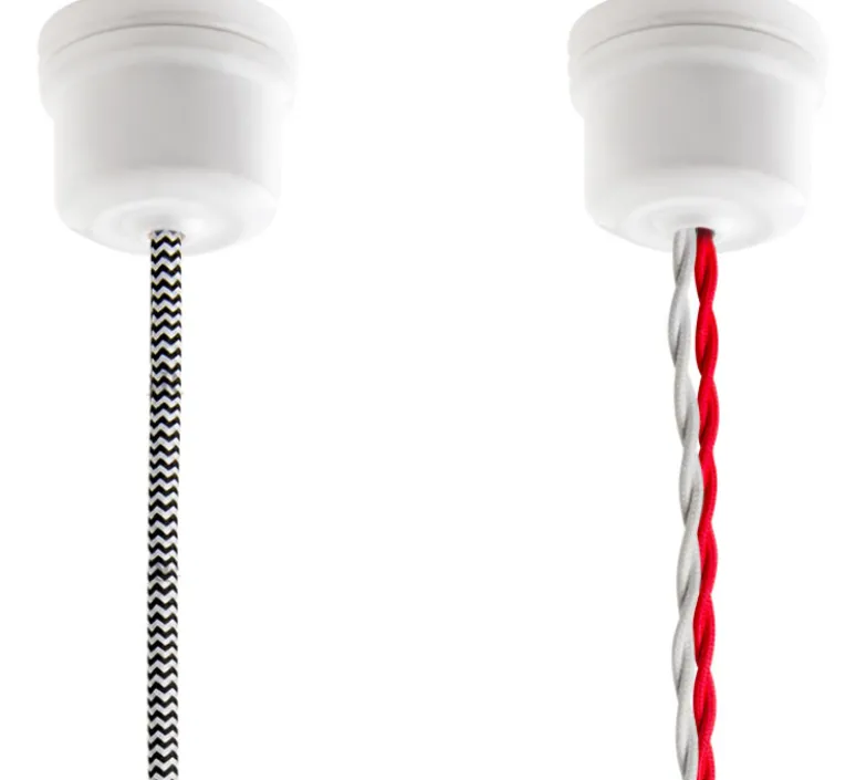 Rosace & Câble*Zangra Rosace, ceilingcup.003, , Ø6cm, H5cm - Studio blanc