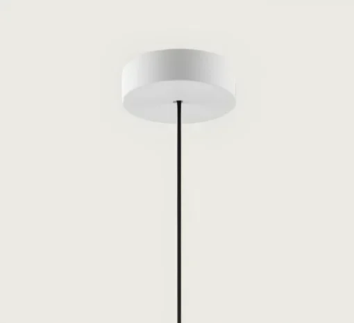 Rosace cylindrique, Single Mini, 9010, blanc mat, Ø9,5cm, H2,6cm - Lodes