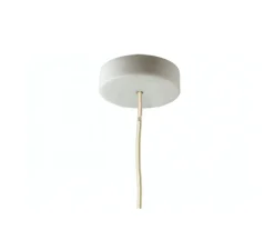 Rosace en marbre, blanc, Ø11cm, H3cm - Zangra