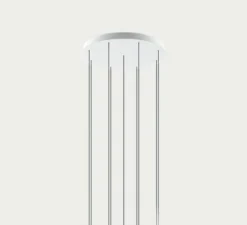 Rosace, multiple, 9 lights, blanc mat, Ø50cm, H4,2cm - Lodes