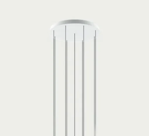 Rosace, multiple, 9 lights, blanc mat, Ø50cm, H4,2cm - Lodes