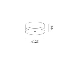 Rosace multiple, en saillie, noir, Round, jusqu'à 4 luminaires - Wever&Ducré