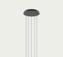 Rosace & Câble*Lodes Rosace multiple, x5, , Ø38cm, H4,2cm - noir mat