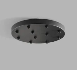 Rosace noire, noir, Ø40cm, H5cm - Light Point