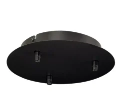 Rosace & Câble*SLV Rosace, Patère, en saillie, rosace, 3 sorties, noir, Fitu, Ø 22cm, H5,4cm - blanc