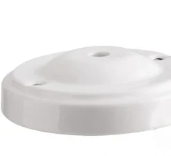 Rosace porceleine 038.w, blanc, Ø10cm, H3cm - Zangra