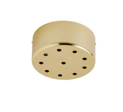 Rosace ronde multiple, Uva, 10 connexions, or brillant, Ø15,7cm, H15cm - Ebb and Flow
