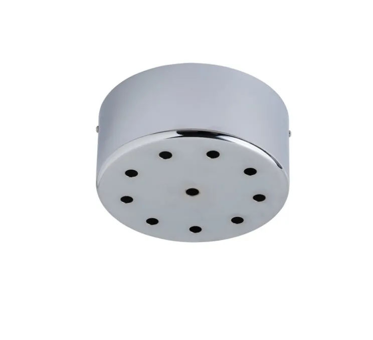 Rosace ronde multiple, Uva, 10 connexions, argent brillant, Ø15,7cm, H15cm - Ebb and Flow