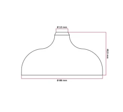 Rosace simple, série silicone, noir, avec sortie centrale et latérale, Ø8,8cm, H4,65cm - Creative Cables