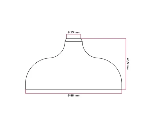 Rosace simple, série silicone, noir, avec sortie centrale et latérale, Ø8,8cm, H4,65cm - Creative Cables