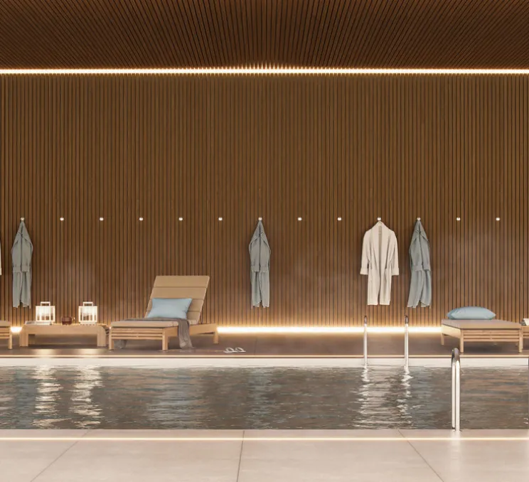 Ruban LED, FINE 74, blanc, IP67, LED, dim, 3000K, 2600 lm, L1000cm, H2cm - Beneito Faure