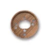 Interrupteur|Prise*Fontini Socle, Do, Simple, Noyer, Interrupteur et Prise, L6,4cm, H6,4cm -