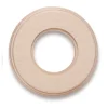 Socle pour interrupteur prise, Garby Colonial, Simple, hêtre sans vernis, Ø10,2cm - Fontini