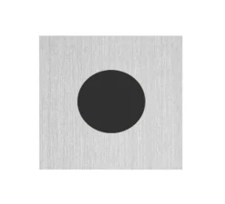 Sortie de câble, Allure, Simple, Aluminium brossé, Sortie de câble IP44 x1, L8cm, H8cm - 6ixtes