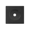 Sortie de câble, DOM, Simple, Noir mat, L8,6cm, H8,6cm - Fontini