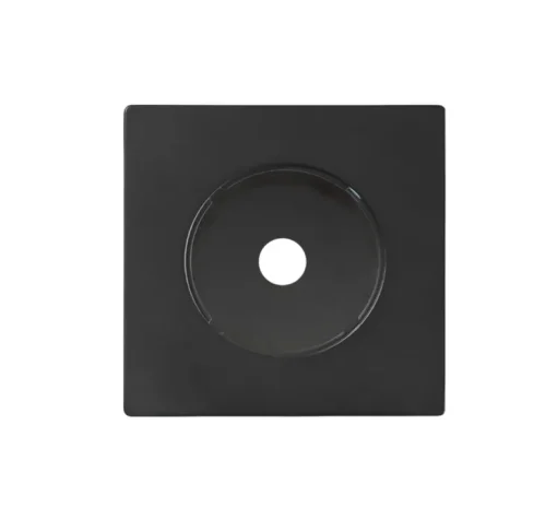 Sortie de câble, DOM, Simple, Noir mat, L8,6cm, H8,6cm - Fontini