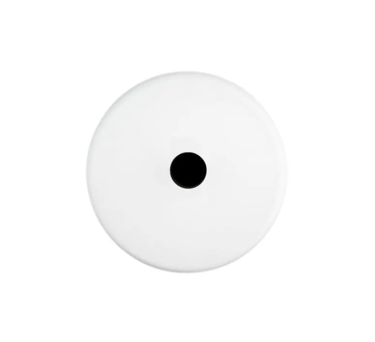 Accessoires*Modelec Sortie de câble, Iris, Simple, Blanc satin, L8cm, H8cm -