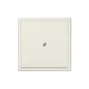 Sortie de câble, LS 990, Simple, Ivoire, L8,1cm, H8,1cm - Jung