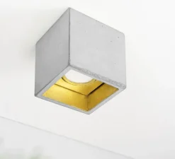 Plafonnier & Spot*GANTLights Spot, [B7], , LED, L10cm, H10cm - gris, or