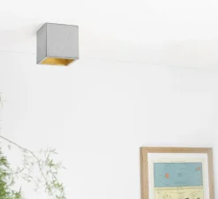 Plafonnier & Spot*GANTLights Spot, [B7], , LED, L10cm, H10cm - gris, or