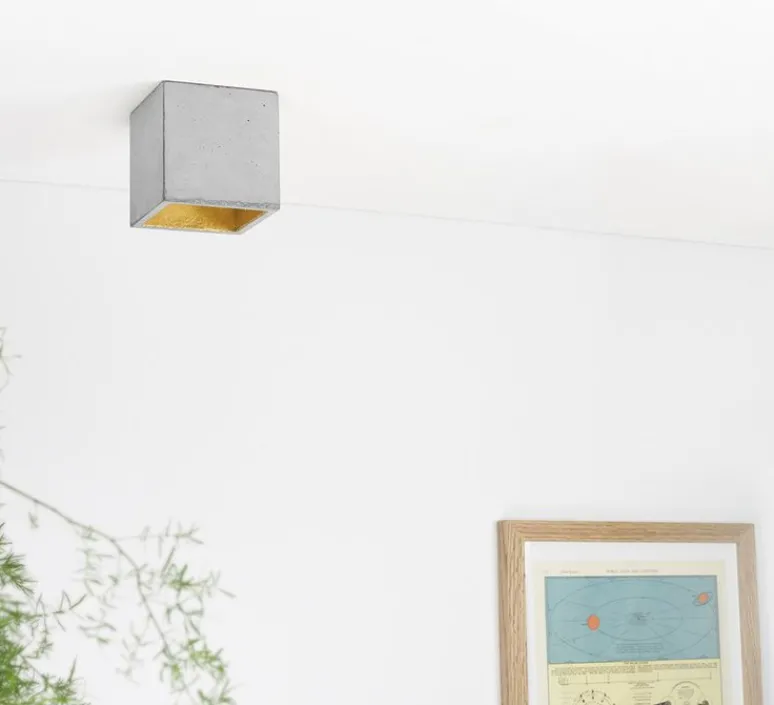 Plafonnier & Spot*GANTLights Spot, [B7], , LED, L10cm, H10cm - gris, or