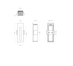Spot, balise, encastré, Borgo 55, blanc mat, LED, 2700K, 40lm, H17cm, L5,5cm, Hcm - Astro