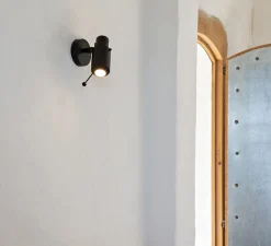 Plafonnier & Spot|Applique*DCW éditions Paris Spot, Biny LED, , sans interrupteur, 2700K, 450lm, L6,5cm, H15,4cm - noir