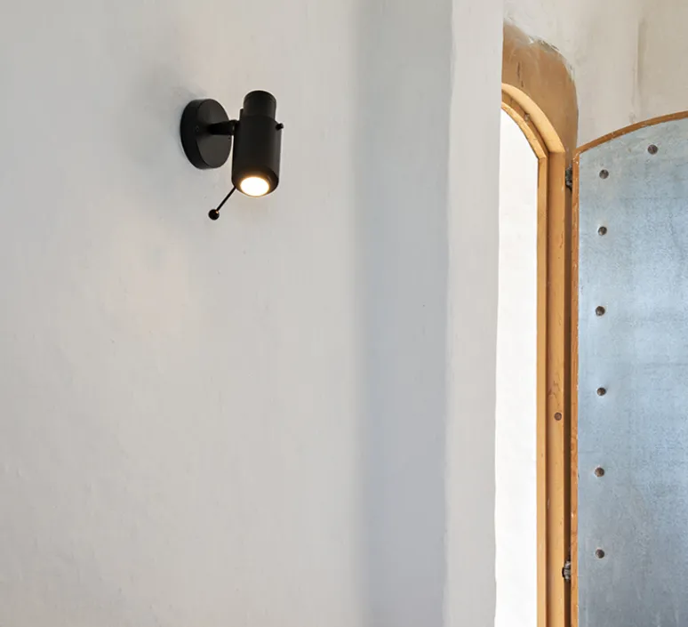 Plafonnier & Spot|Applique*DCW éditions Paris Spot, Biny LED, , sans interrupteur, 2700K, 450lm, L6,5cm, H15,4cm - noir