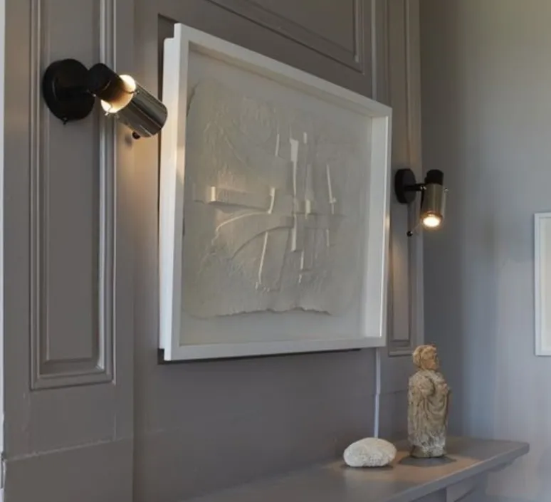 Plafonnier & Spot|Applique*DCW éditions Paris Spot, Biny spot LED, noir et argent, avec interrupteur, 2700k, L6,5cm, H15,4cm - Dcw editions noir, argent