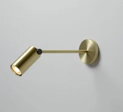 Plafonnier & Spot|Applique*CVL Spot, Calée XL, satiné, graphite satiné, LED, 2700k, 700lm, L11cm, H25cm - laiton