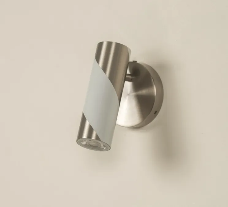 Spot, Candy, nickel satiné, LED, dim, 2700K, 630 lm, L5,2cm, H15,5cm - CVL