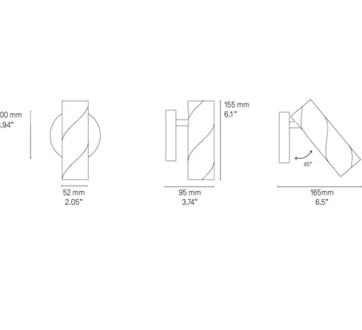 Spot, Candy, nickel satiné, LED, dim, 2700K, 630 lm, L5,2cm, H15,5cm - CVL