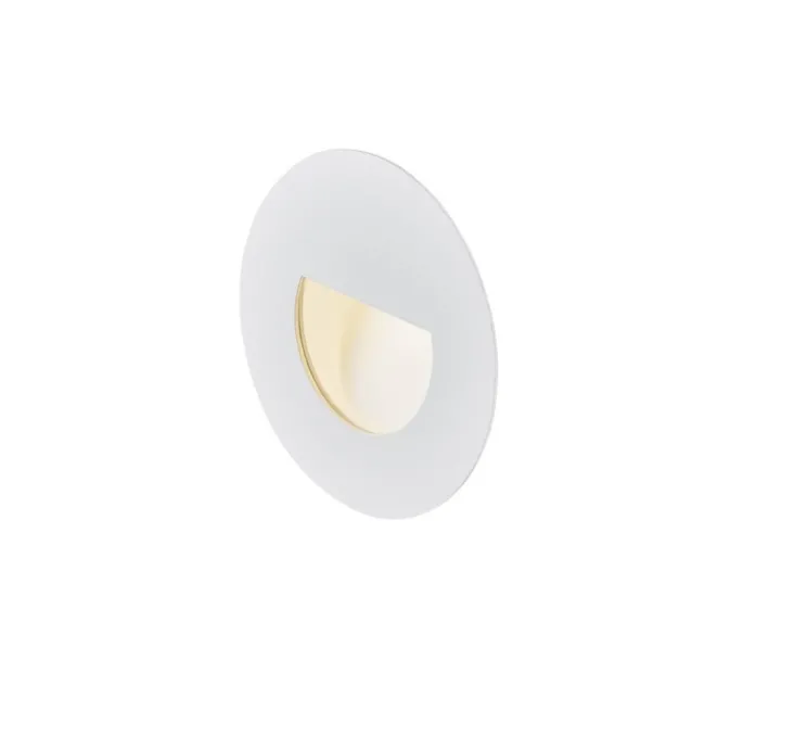 Spot de marche encastrable, Woro WL, blanc, LED, 3000K, 50 lm, Ø8cm, H2,9cm - SLV