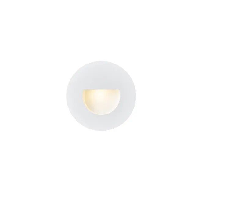 Spot de marche encastrable, Woro WL, blanc, LED, 3000K, 50 lm, Ø8cm, H2,9cm - SLV