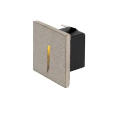 Spot de marche encastrable, Concreto, gris, IP65, LED, 3000K, 15 lm, L10cm, H10cm - SLV