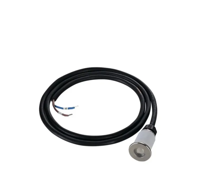 Plafonnier & Spot*SLV Spot de marche encastrable, Dasar 370, , IP67, LED, 3000K, 120 lm, Ø3,7cm, H8cm - inox