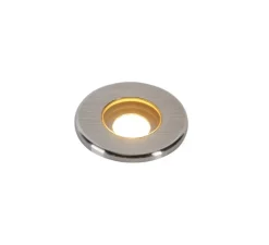 Plafonnier & Spot*SLV Spot de marche encastrable, Dasar 370, , IP67, LED, 3000K, 120 lm, Ø3,7cm, H8cm - inox