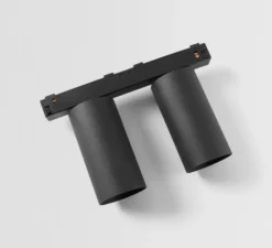 Plafonnier & Spot*Modular Spot double pour rail, Minude Track 48V Adjustable 45 2x, , LED, dim, 2700K, 579 lm, Ø4,5cm, H8,8cm - noir
