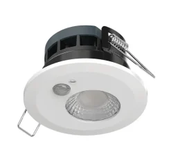Plafonnier & Spot*Solum Spot détecteur, Draco pro, , IP65, LED, 3000K ou 4000k, 655-710lm, Ø6,75cm, H5,26cm - Blanc