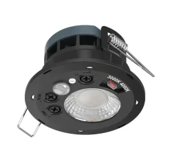 Plafonnier & Spot*Solum Spot détecteur, Draco pro, , IP65, LED, 3000K ou 4000k, 655-710lm, Ø6,75cm, H5,26cm - Blanc